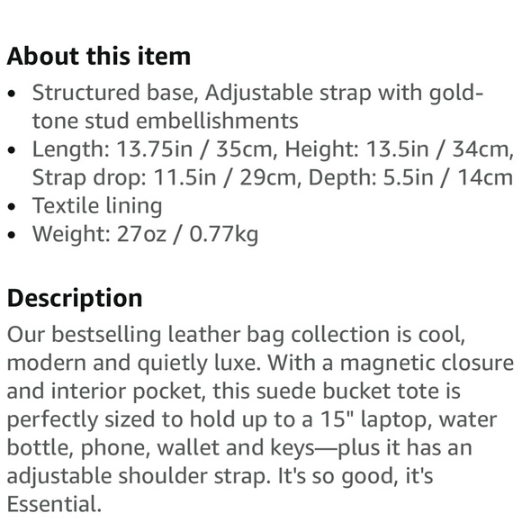 Madewell The Essential Bucket Tote - Soft Mahogany - Picture 12 of 12